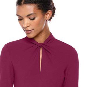 Donna Morgan Crepe Sheath Midi Dress